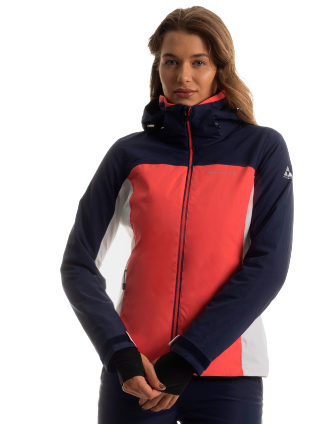 CALISTA WOMENS SKIJACKET CORAL-NAVY