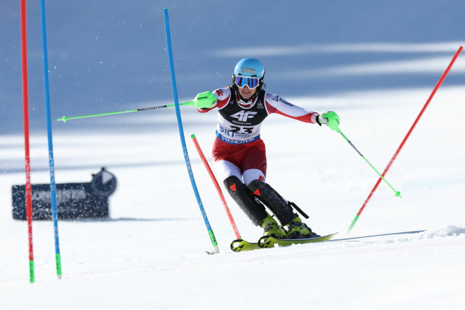 Slalom start in Levi