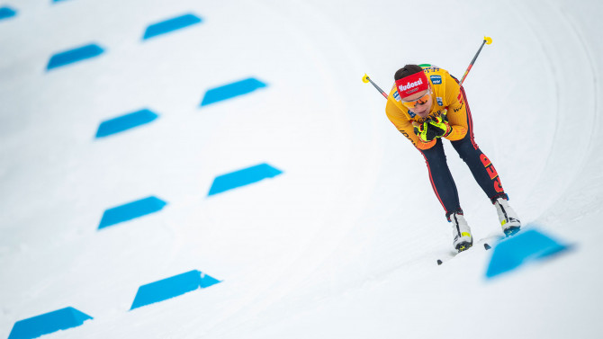 Klæbo wins 15 km mass start in 100th Tour de Ski stage
